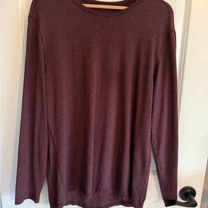 Lululemon Burgundy Long Sleeve Performance Top XL